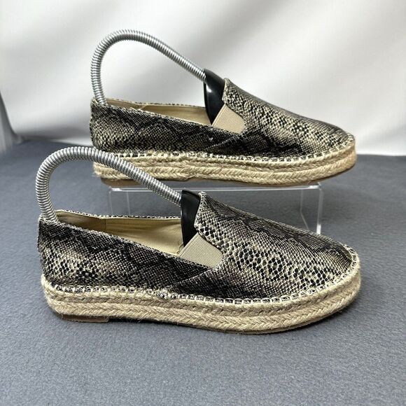 Coconuts by Matisse Faux Snakeskin Espadrille Peaches Loafers Women's Size 7 M - Picture 2 of 9